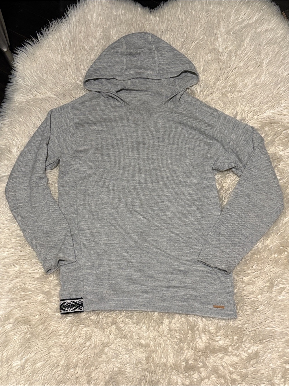 🩶Handmade Gray Crewneck Hoodie Sweater🩶